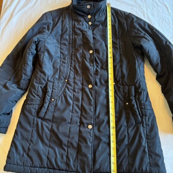 London Fog Coat - Woman's Small Reg.- More like a Medium - Like New - Jet Black - Picture 7 of 9